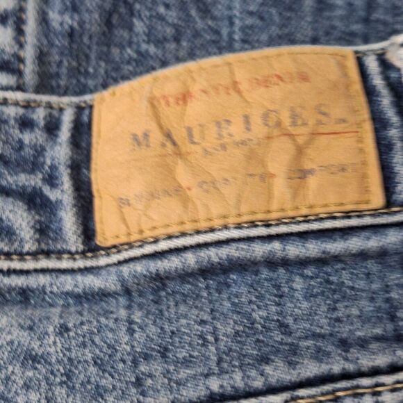 Maurices Womens Jr Size 15/16 Long Hipster Boot Stretch Distressed Medium Wash - Picture 10 of 16
